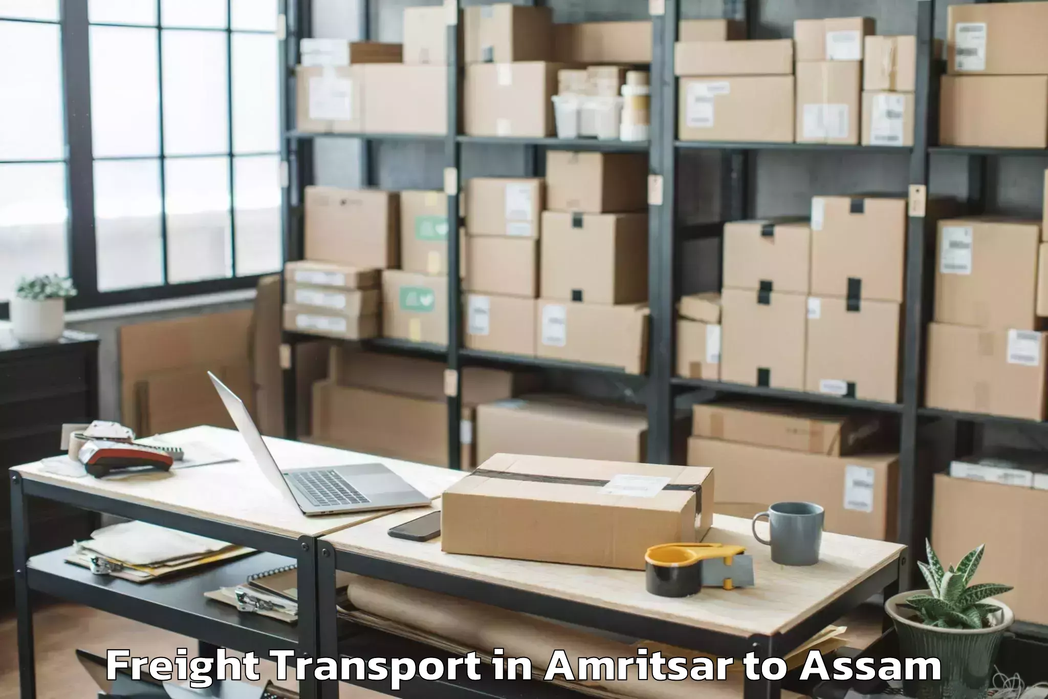 Hassle-Free Amritsar to Kharupatia Freight Transport